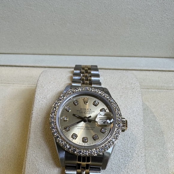Ladies' Rolex Datejust, 2-tone, with diamond dial and diamond bezel - Picture 5 of 6